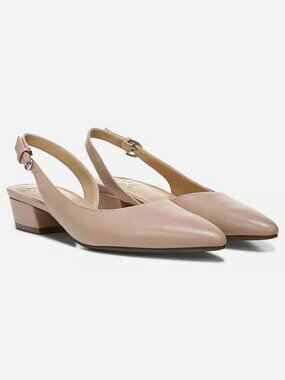 Naturalizer Banks Leather Slingback Flats